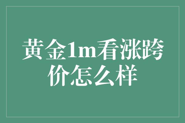 黄金1m看涨跨价怎么样